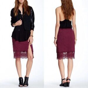NWT Free People Story Teller Skirt Shiraz size S